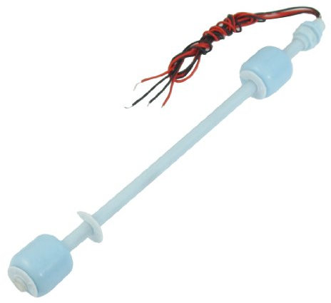 sourcing map a13041800ux0065 Doble Bola Agua Nivel Sensor Vertical Líquido Flotador Interruptor Peces Tanque Piscina, 22cm