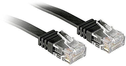 LINDY 47522 - Cat.6 Flachband-Patchkabel ungeschirmt – Schwarz - 2 m