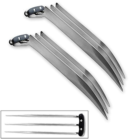 Vulcan Gear Artiglio Wolverine Fantasy, 28 cm, Set da 2, Acciaio INOX