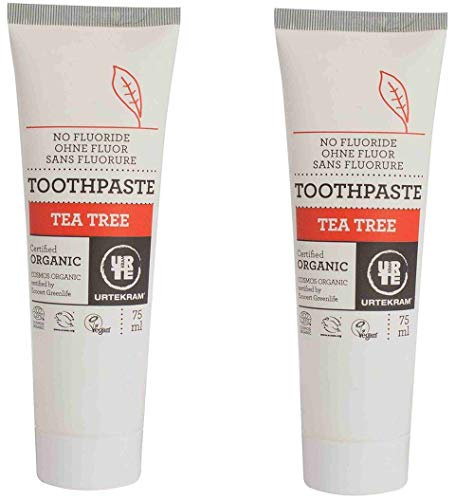 Urtekram Organic Tea Tree Toothpaste 75ml x 2