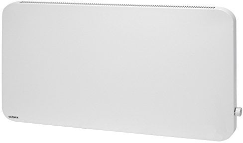VASNER Konvi Plus Infrarot-Hybridheizung – Elektroheizung mit Thermostat, 600-1200 Watt, Hybrid Infrarotheizung weiß runde Ecken, Wandmontage, 3 J. Garantie, deutsche Carbon-Technik (1200 Watt)