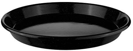 Riess, 0648-022, Pizzablech 28, CLASSIC - BACKFORMEN, Durchmesser 28 cm, Höhe 3,1 cm, Emaille, schwarz