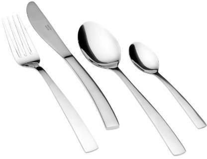 Mäser, Serie Lissabon, Besteckgarnitur 24-teilig, Besteck-Set aus rostfreiem Edelstahl 18/0