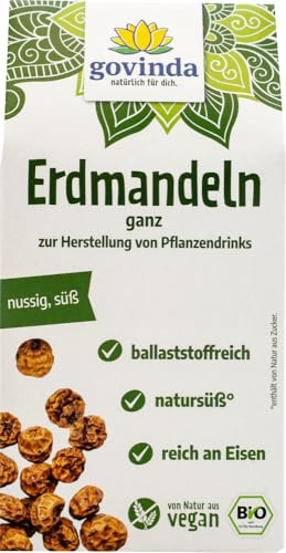 GOVINDA Erdmandeln naturell, 1er Pack (1 x 250 g )