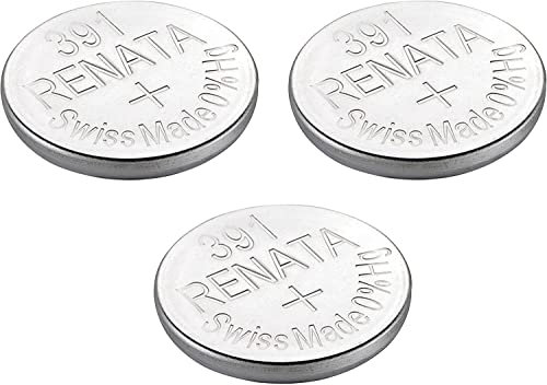 Renata Lot de 3 piles pour montre Renata 391 ou SR1120SW ou AG8 1,5 V