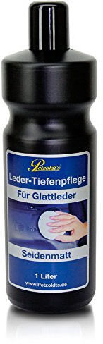 1 Liter Petzoldts moderne Premium Ledertiefenpflege, Seidenmatt, mit UV-Schutz