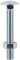TIMCO BZP Carriage Bolt with Hex Nut - M12 x 260 - Zinc - Box of 10
