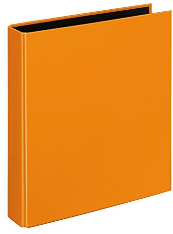VELOFLEX 1151330 - Ringbuch VELOCOLOR, Ringordner, Ordner, DIN A5, 2-Ring-Mechanik, 200 x 230 x 45 mm, Karton, orange, 1 Stück