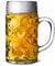German Beer Stein Glass CE Lined at 2 Pints - Classic Beer Tankards Lined and CE Marked at 2 Pints