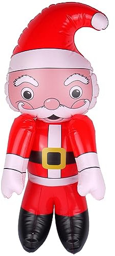 Spassprofi Santa Claus aufblasbar 65cm aufblasbarer Weihnachtsmann Weihnachtsdekoration Deko Weihnachtsdeko aufblasbar