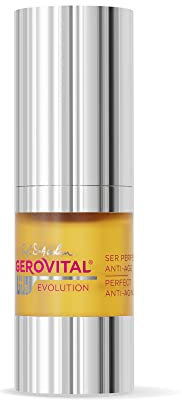 Gerovital H3 Evolution Feuchtigkeitsspendendes Anti-Falten-Gesichtsserum mit Hyaluronsäure, deutliche und sofortige Lifting-, Antioxidans- und Anti-Ageing-Wirkung, 15 ml