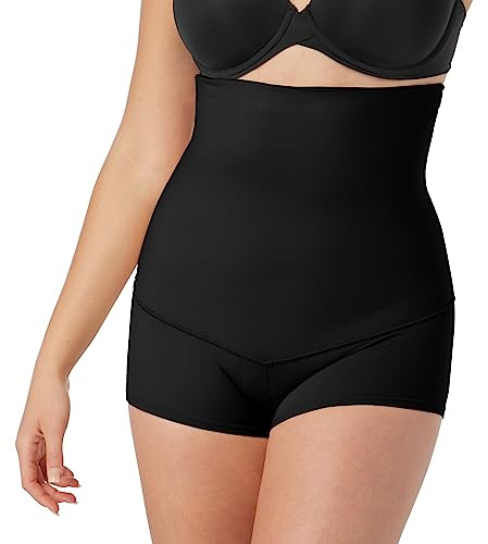 Maidenform Women's Firm Control High-Waist Moisture-Wicking Shapewear Boyshorts