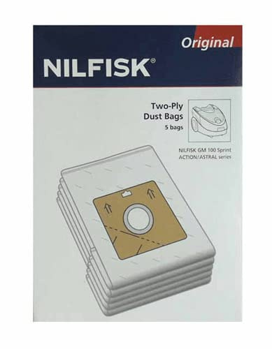 SACHET DE SACS ACTION PLUS (X5)+PRE-FILT pour PIECES ASPIRATEUR NETTOYEUR PETIT ELECTROMENAGER NILFISK ADVANCE - 30050002