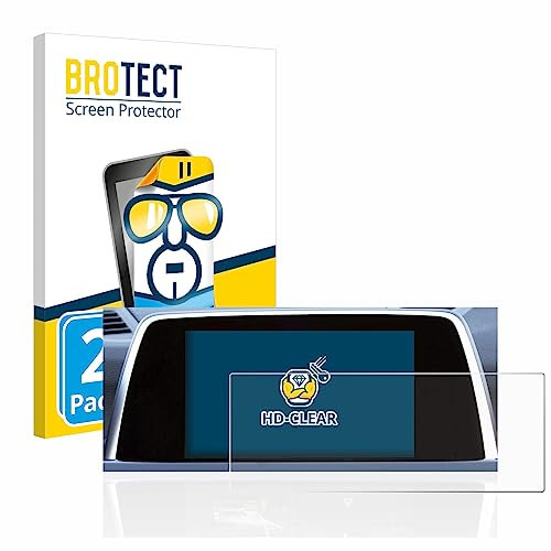 BROTECT (2 Stück Schutzfolie für BMW 6 F13 Coupe 2011 iDrive Pro 10.2 Displayschutz Folie Made in Germany, Ultra-Klar