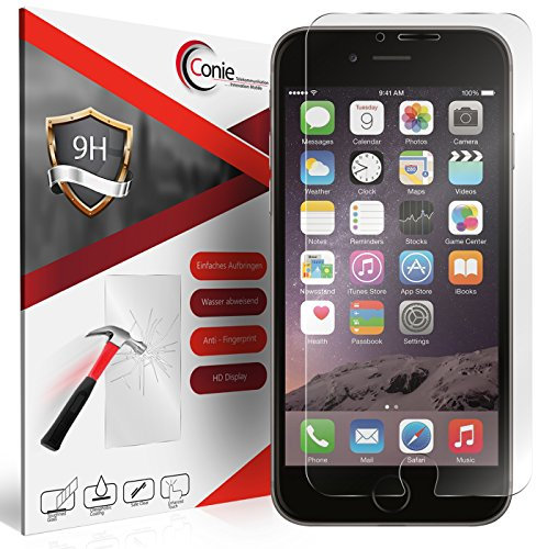 Conie 9H178 9H Panzerfolie Kompatibel mit iPhone 6 Plus / 6s Plus, Panzerglas Glasfolie 9H Anti Öl Anti Fingerprint Schutzfolie für iPhone 6S Plus iPhone 6 Plus Folie HD Clear