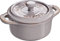 Staub Ceramic Set of 6 Dessert Bowls Casserole Dishes Mini Cocotte Round Antique Grey 10 cm