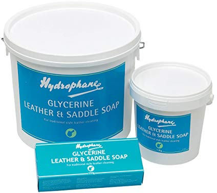 Hydrophane Glycerine Leather & Saddle Soap, Horse Leather Care, 250gm