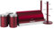 Morphy Richards 974100 Accents 6 Piece Storage Set, Stainless Steel, Red