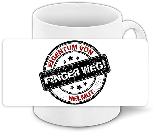Büro-Tasse mit Namen Helmut und schönem Motiv - Nr. 5 - Eigentum von Helmut