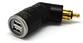 Cliff Top 3.3 Amp Moto Hella (DIN) à Adaptateur USB (Angle), kompatibel mit BMW Motorrädern
