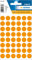 HERMA 1864 Punktaufkleber Klebepunkte leuchtorange, 240 Stück, Ø 13 mm, 48 pro Bogen, selbstklebend, Markierungspunkte für Kalender Planer Basteln, matt, blanko Papier Farbpunkte Etiketten Aufkleber
