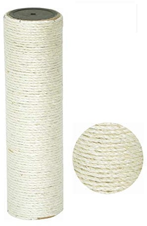 nanook Kratzbaum Ersatzstamm Sisalstamm - Verschiedene Längen - Durchmesser 11 cm Ø für Gewinde M8 - Länge 40 cm