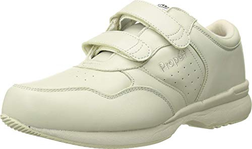 Propét Men's Life Walker Strap Sneaker,White,11.5 X (US Men's 11.5 3E)