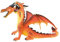 Bullyland 75598 - Spielfigur Drache mit 2 Köpfen Orange-Gelb, ca. 9,2 cm, detailgetreu, PVC-frei, ideal als kleines Geschenk für Kinder ab 3 Jahren