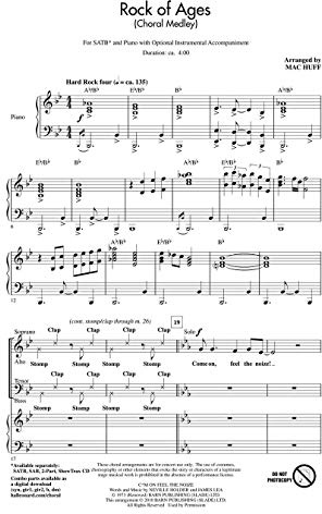 Rock Of Ages - (choral Medley From The Broadway Musical)