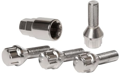 SUMEX Atb2528 Carplus - Set Bulloni Antifurto, Tipo D 12 X 1.25 L 28