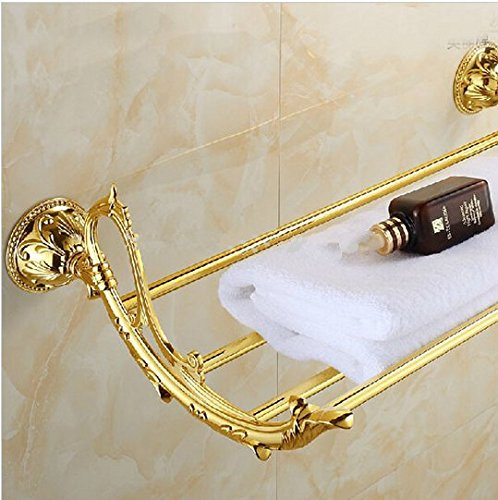 Gowe de luxe de salle de bain d'or Porte-serviettes étagère de salle de bain Serviette Rack Maison/hôtel de salle de bain étagère Marchandise