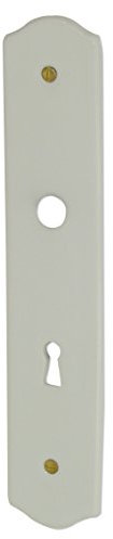 Plaque propreté trou serrure 950130 195 mm porcelaine de LIMOGES blanche