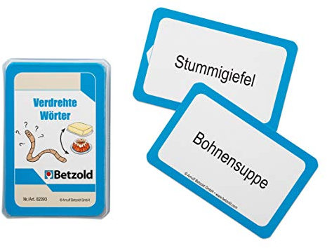 Betzold - Karten für den Magischen Zylinder, Verdrehte Wörter - Lernspiel DaZ