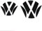Finest Folia Emblem Ecken Inlays Folie Aufkleber passgenau K006/K007 (Schwarz Glanz)