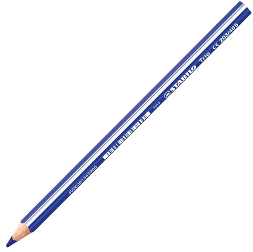 Dreikant-Buntstift - STABILO Trio dick - Einzelstift - ultramarinblau