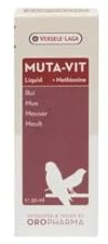 Muta-VIT Liquid | 30 ml | Flüssiges Ergänzungsfuttermittel für Vögel | Zur Unterstützung der Mauser | Mit Methionin und Cystein | Angereichert mit essentiellen Vitaminen