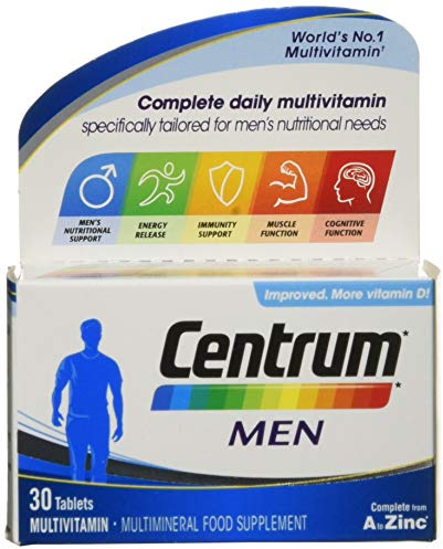 Centrum Men Multivitamin & Mineral Tablets, 23 Nutrients, 30 Count
