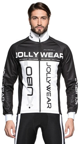 Jolly Wear Herren Fahrrad Winterjacke Funktions mit Winddichter Membran Squadra, Weiß, S, GIUB_SQUADRA_W