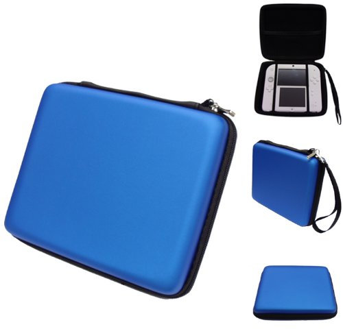 TECHGEAR Schutzhülle für Nintendo 2DS, für Transport und Aufbewahrung, Platz für Nintendo 2DS + Spiele + Zubehör - Blau