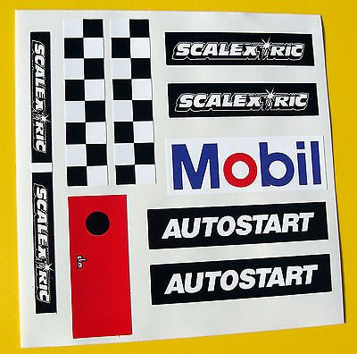 SLOTCAR SCALEXTRIC 1/32nd vintage stil AUTOSTART reproduction sticker aufkleber