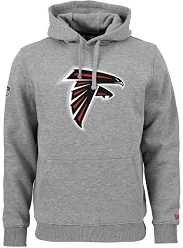 New Era - NFL Atlanta Falcons Team Logo Hoodie Farbe Hellgrau meliert, Größe L
