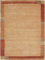 -LUXOR- living Teppich Wolle Manali, Nepalteppich, Kurzflor, handgeknüpft, Bordüre, Wolltepich für Schlafzimmer und Wohnzimmer, 70 x 140 cm Terra