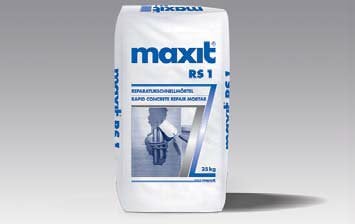 MAXIT malta per riparazione rapida RS 1 | 25 kg | per riparare aree danneggiate nel calcestruzzo e nel cemento armato - anche come ponte adesivo | Monocomponente, modificato plastica, a presa rapida