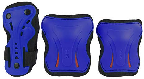 SFR AC760 Set (muñequera, codera y Rodillera), Unisex Adulto, Azul (Blue), Small