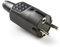FAMATEL – Clavija 4,8mm I PVC goma I TT I 16A I 250V I Negro