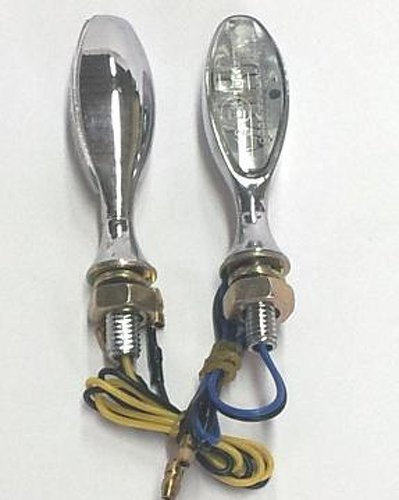 Motorrad Universal Paar Roller Blinker LED Sonic Moto Zubehoere Chrome