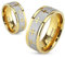 Tapsi´s Coolbodyart® Partner Ring Edelstahl Gold Silber 8mm Breit Keltisches Kreuz 60(19)