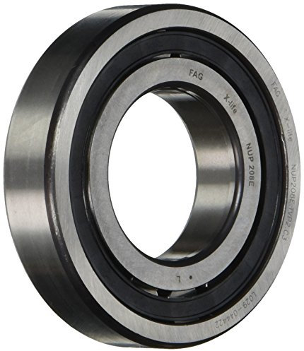 FAG nup208e-tvp2-c3 Zylindrische Roller Bearing, einreihig, gerade Bohrung, abnehmbarer Ring innen, zwei Stück, Hohe Kapazität, C3 Clearance, metrisches, 40 mm ID, 80 mm OD, 18 mm breite