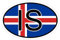 Kiwistar - Autoaufkleber - 10x6,6 cm - außen klebendKiwistar Autoaufkleber - Island is Auto, Laptop, Fahrrad, LKW, Motorrad Mehrfarbig Autoaufkleber Aufkleber KFZ Flagge Fahne