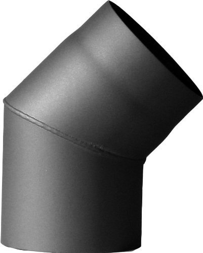 Jeremias Ofenrohr-Bogen 130 mm, 45 Grad, grau, FERRO3410130